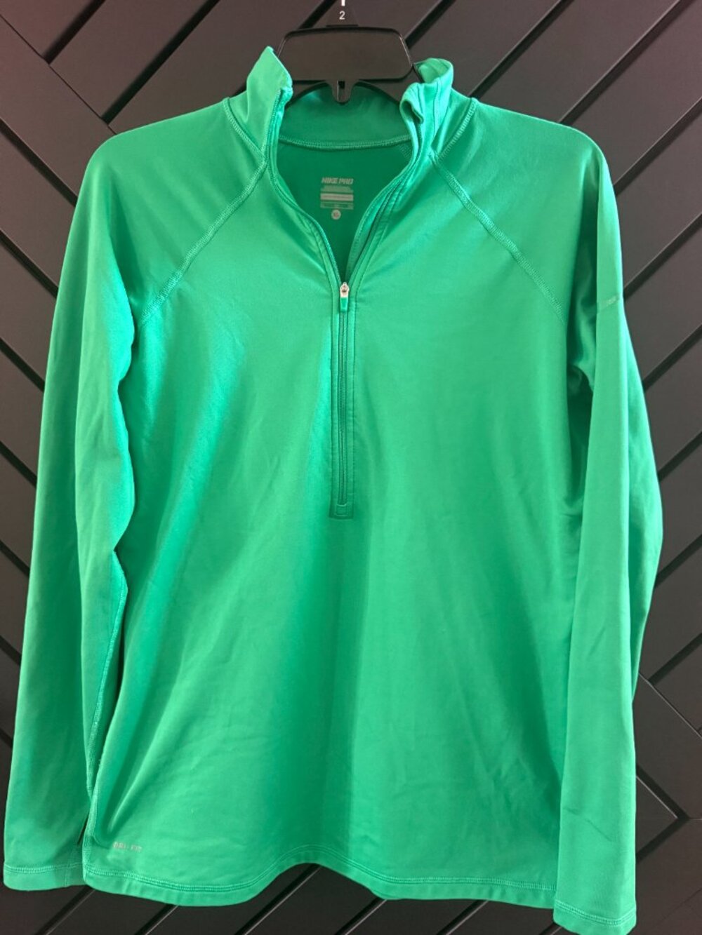 Nike Green Dri-FIT Quarter-Zip Pullover
